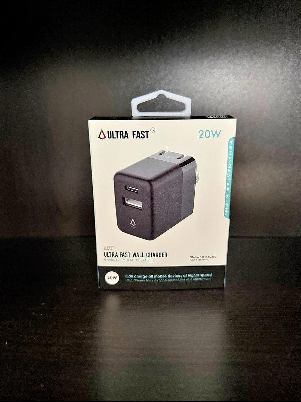 Ultra Fast Wall Charger 20W Black NWT